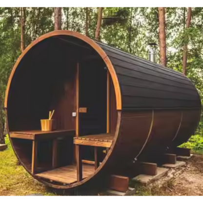 HavenHoop Rustic Barrel Sauna