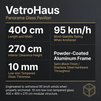VetroHaus Panorama Glass Pavilion — Results & Stats